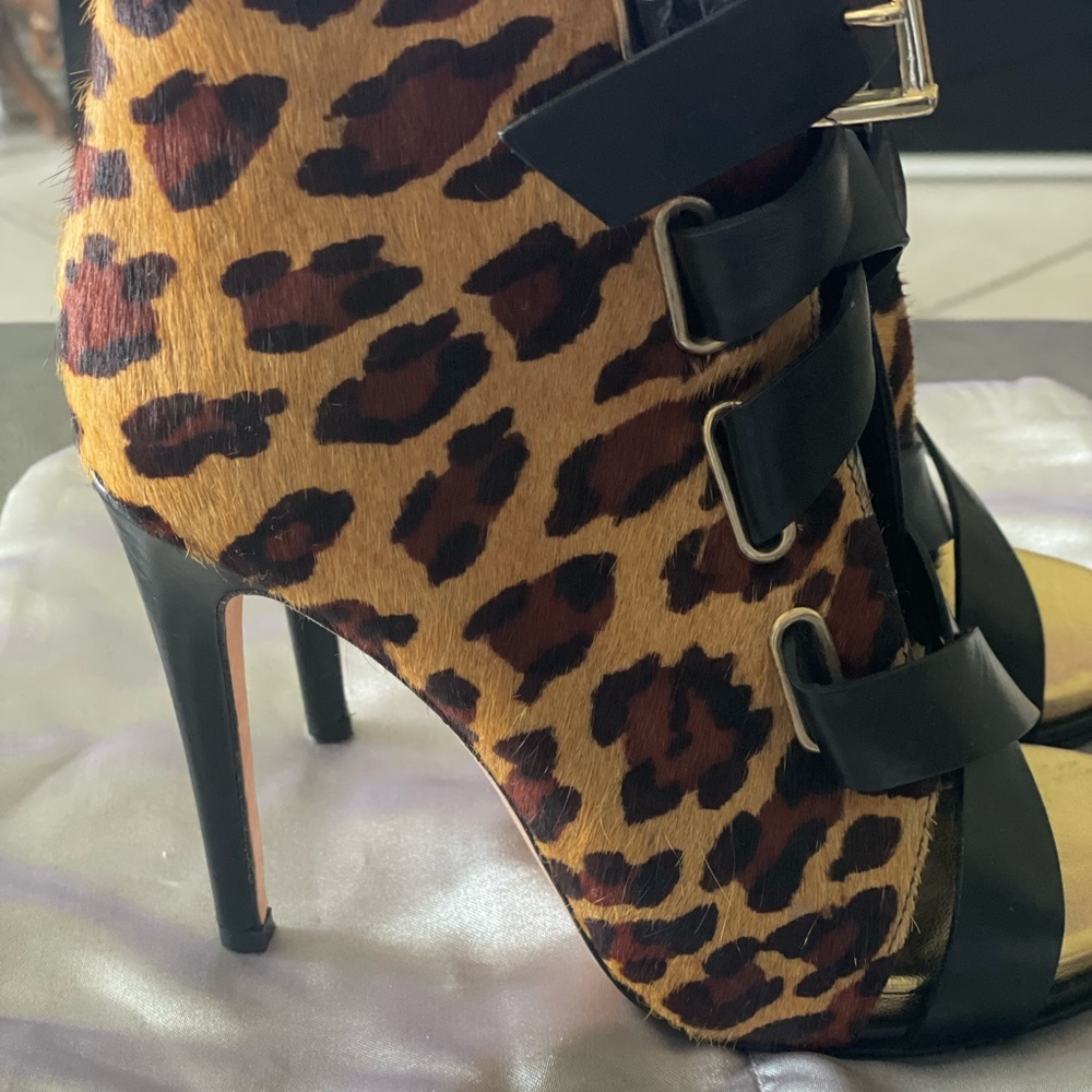 DVF Leopard print heels